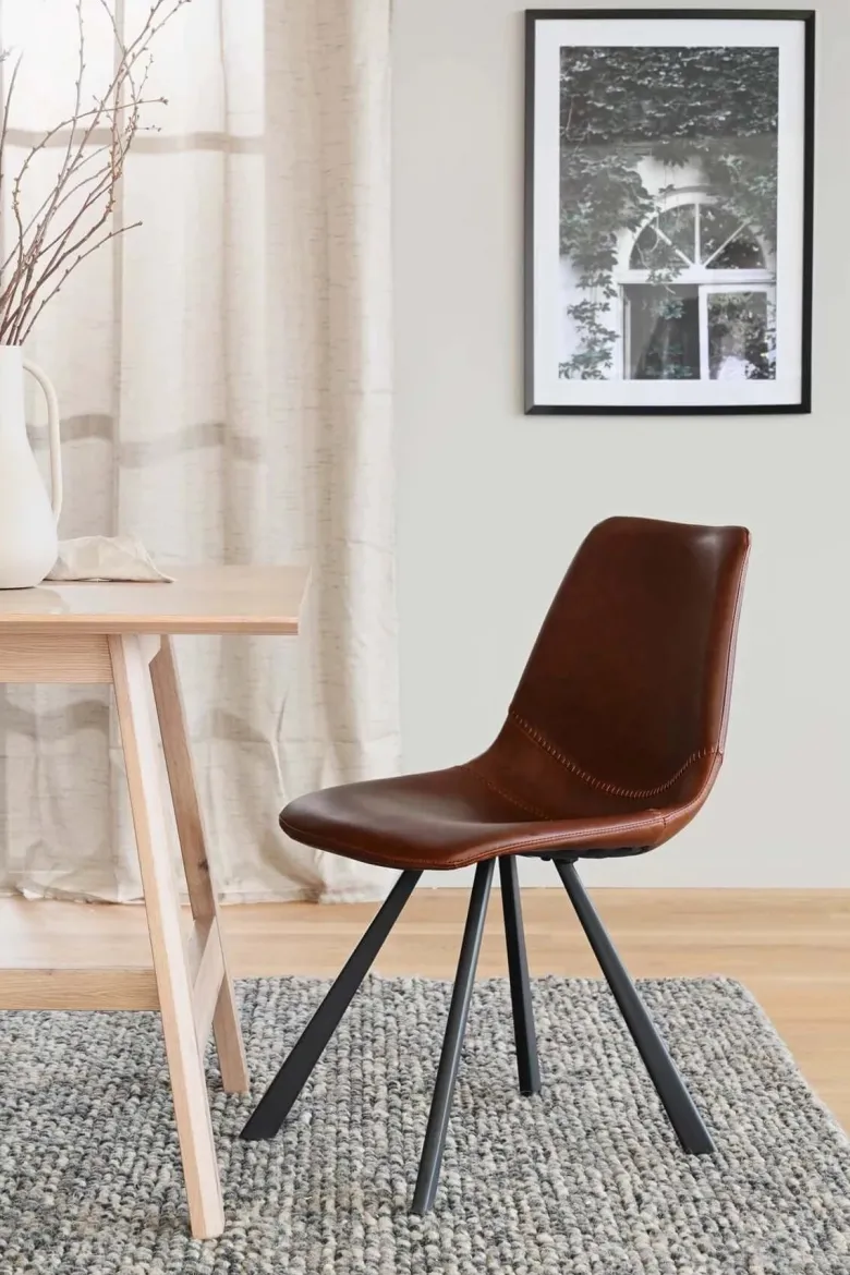 AUBURN STOL BRUN/SVART
