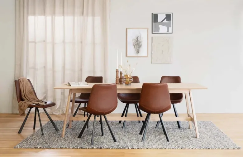 AUBURN STOL BRUN/SVART