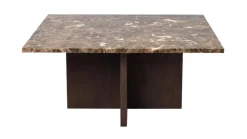 BROOKSVILLE SOFFBORD KVADRATISKT BRUN MARMOR