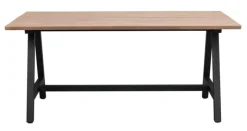 Carradale matbord 170 ek/A-ben svart metall
