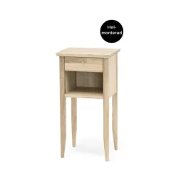 EKLIDEN SÄNGBORD VITOLJAD EK