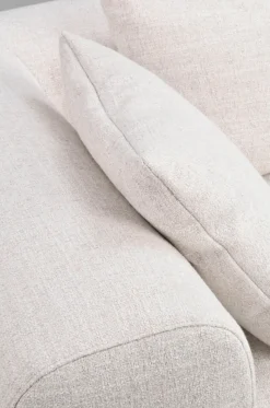 Falkner soffa 3-sits ljusbeige tyg Oscar #1 (k3)