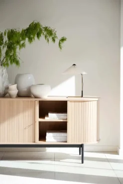 HADDINGTON SIDEBOARD VITPIGMENTERAD/SVART
