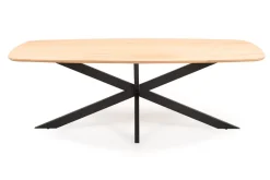 Oakland Ovalt Matbord Borstad Ek X-Ben Metall