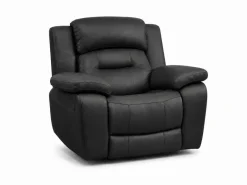 Roma reclinersoffa - Brun & Svart skinn