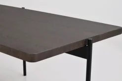SHELTON SOFFBORD BRUN/SVART 145cm