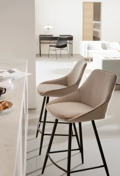 SIERRA BARSTOL SAMMET BEIGE/SVART