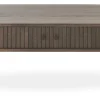 SLIDE Soffbord Oval 120×60 cm Brunlackad