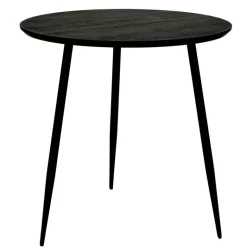 SMOKEY MATBORD RUND 80 SVART