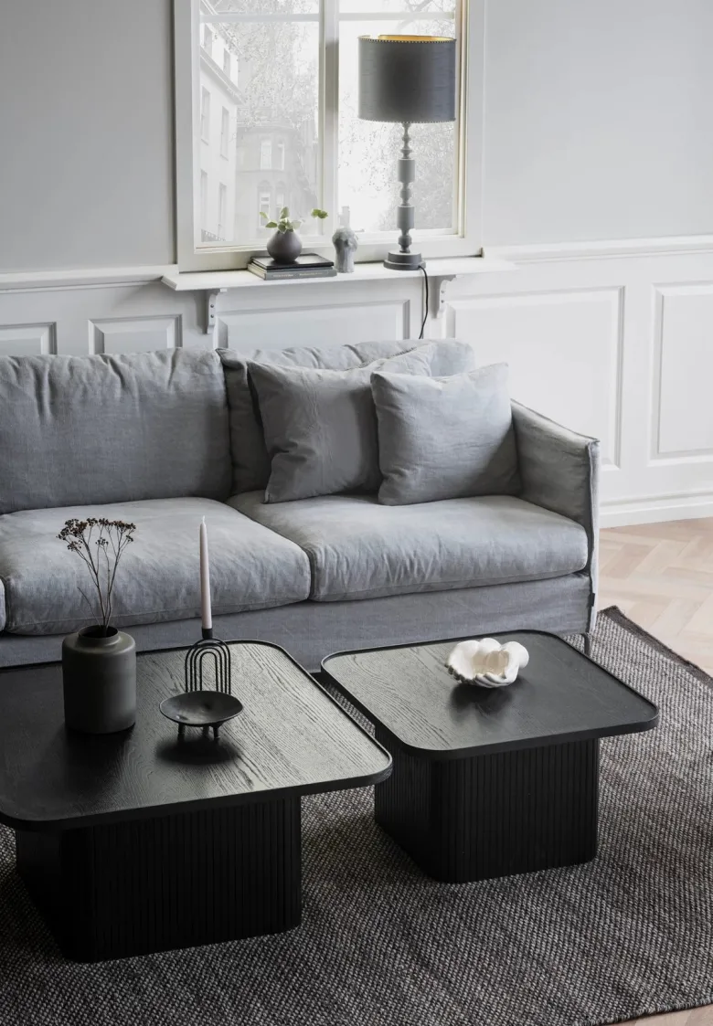SULLIVAN SOFFBORD SVART 80X80