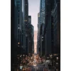 Tavla In the City,80x120, glas m ram